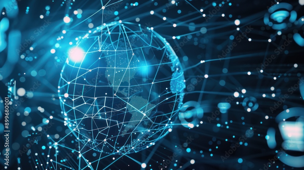 Obraz premium Global Network Connections