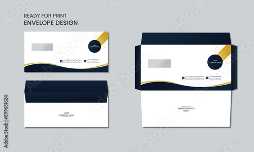 Creative professional envelope design template