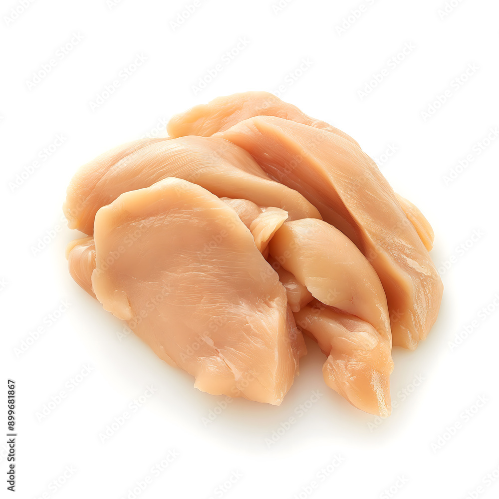 Raw chicken, white chicken meat isolated white background, canon 5d, full focus HD Raw chicken, white chicken meat isolated white background, canon 5d, full focus HD