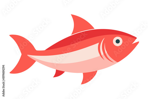  filleted  fish isolated Vector
