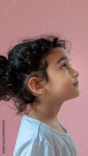realistic high-resolution photo of child, with detailed background