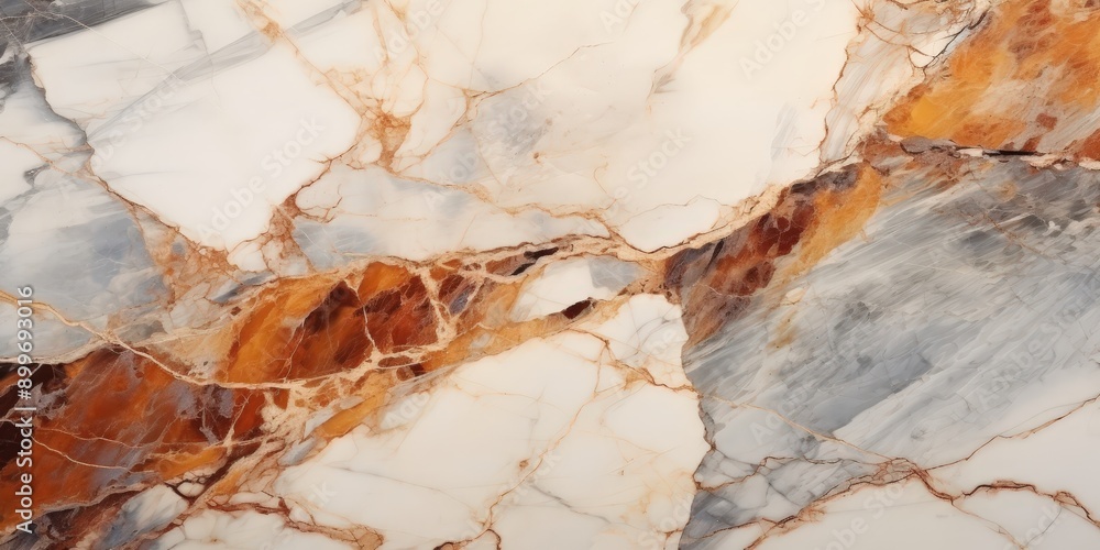 Fototapeta premium Marble Texture with Brown and Gray Veins