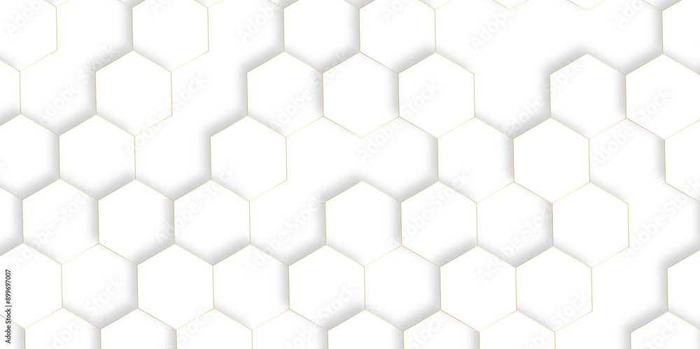 Seamless creative geometric Pattern of white hexagon white abstract hexagon wallpaper or background. 3D Futuristic abstract honeycomb mosaic white background. Modern and seamless pattern in design. Seamless creative geometric Pattern of white hexagon white abstract hexagon wallpaper or background. 3D Futuristic abstract honeycomb mosaic white background. Modern and seamless pattern in design.