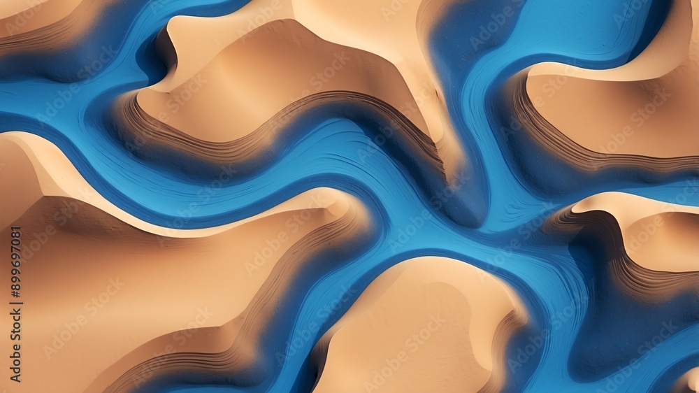 blue desert sand abstract background art design blue desert sand abstract background art design