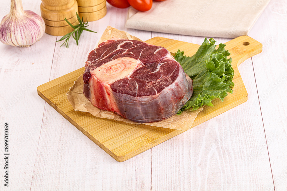 Raw beef ossobuco for roast Raw beef ossobuco for roast