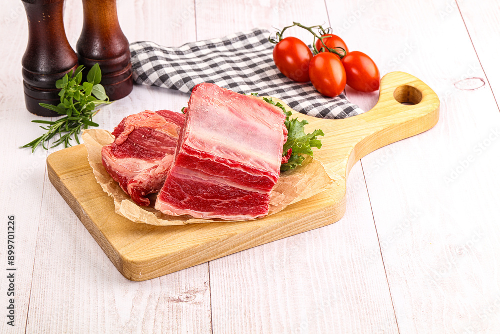 Raw beef rib for cooking Raw beef rib for cooking
