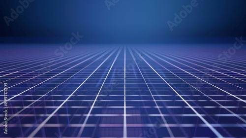 Grid thin white lines with a dark blue background.