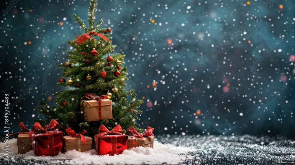Christmas Tree With Presents Underneath Christmas Tree With Presents Underneath