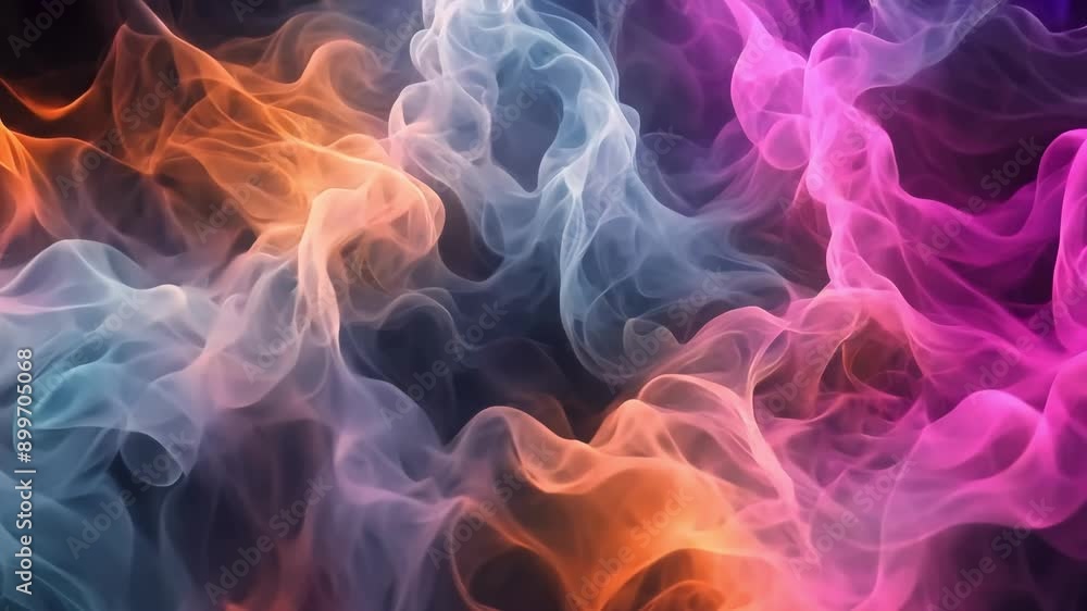 4k abstract motion colorful smoke fractal background seamless loop 4k abstract motion colorful smoke fractal background seamless loop