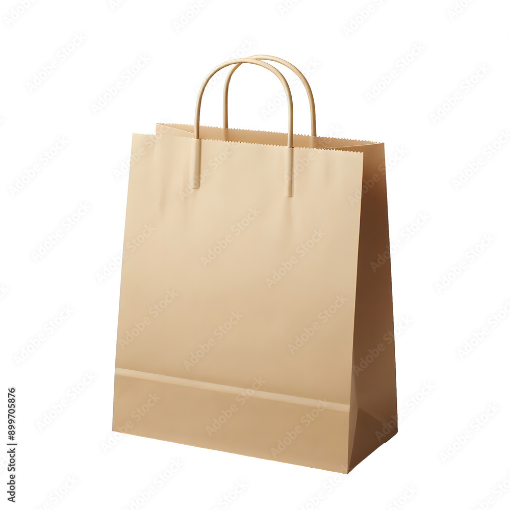 Recyclable paper bag isolated on transparent background Recyclable paper bag isolated on transparent background