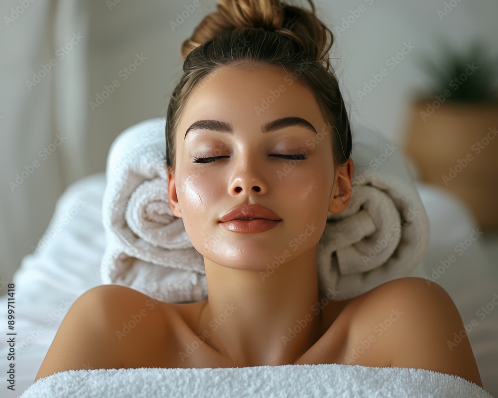© frank29052515 - Serene Beauty - Gorgeous Woman Relaxing on Spa Massage Table with Perfect Skin © frank29052515 - Serene Beauty - Gorgeous Woman Relaxing on Spa Massage Table with Perfect Skin