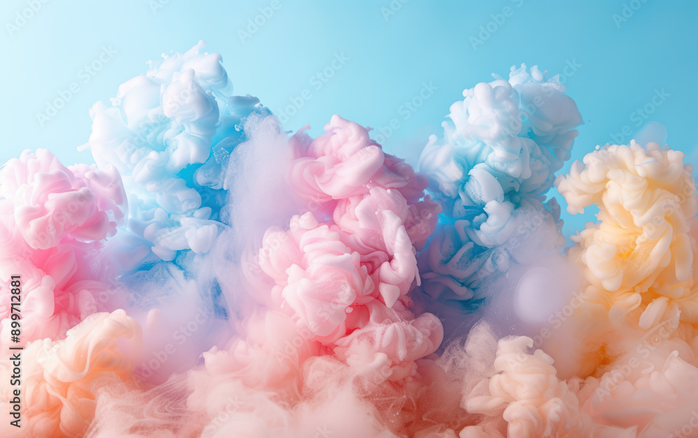 Vibrant pastel clouds of colorful smoke creating a dreamy abstract artistic background, perfect for creative designs and artistic projects. Vibrant pastel clouds of colorful smoke creating a dreamy abstract artistic background, perfect for creative designs and artistic projects.