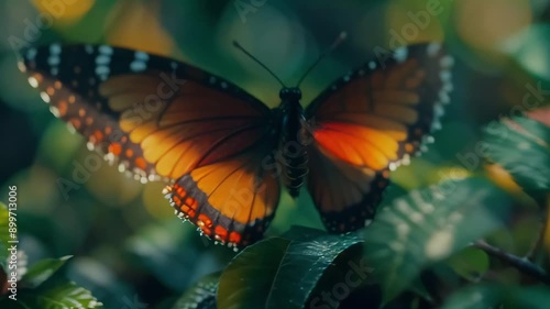 Caterpillar to butterfly transformation 4K