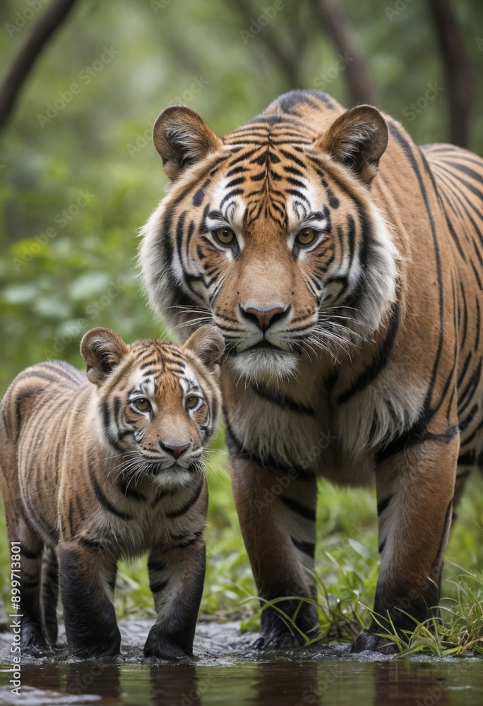 Naklejka premium Wildlife conservation efforts