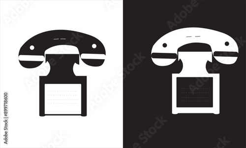 User Vector Phone Icons With Back And White variation 