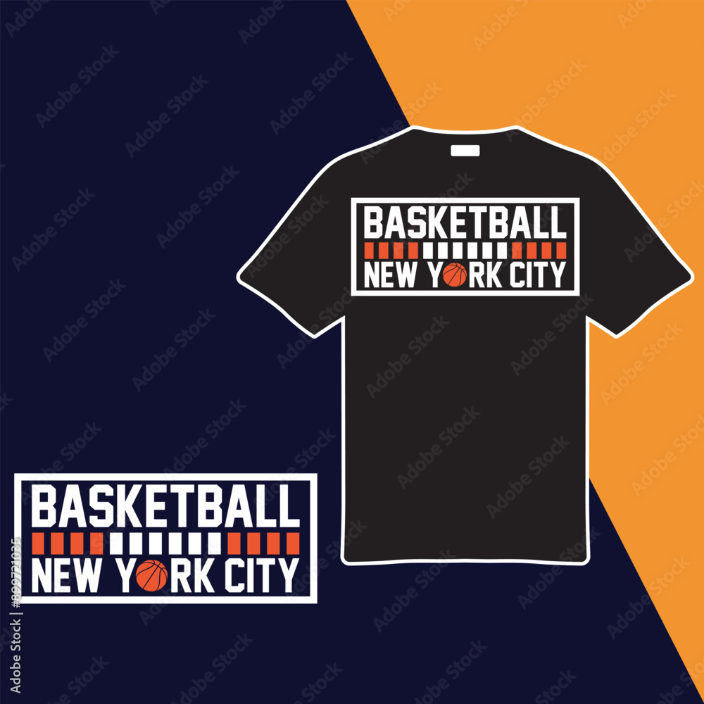 Basketball New York City t-shirt design. vector illustration. Basketball New York City t-shirt design. vector illustration.