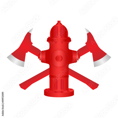 Firefighter Symbol. International Firefighters Day. Vector Illustration.