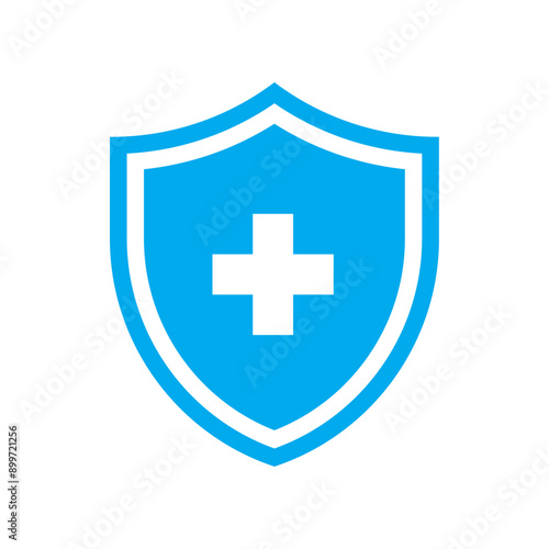 Shield with cross icon