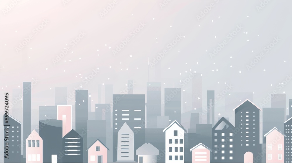 Modern pink and grey geometric abstract illustration in real estate business theme. Modern pink and grey geometric abstract illustration in real estate business theme.