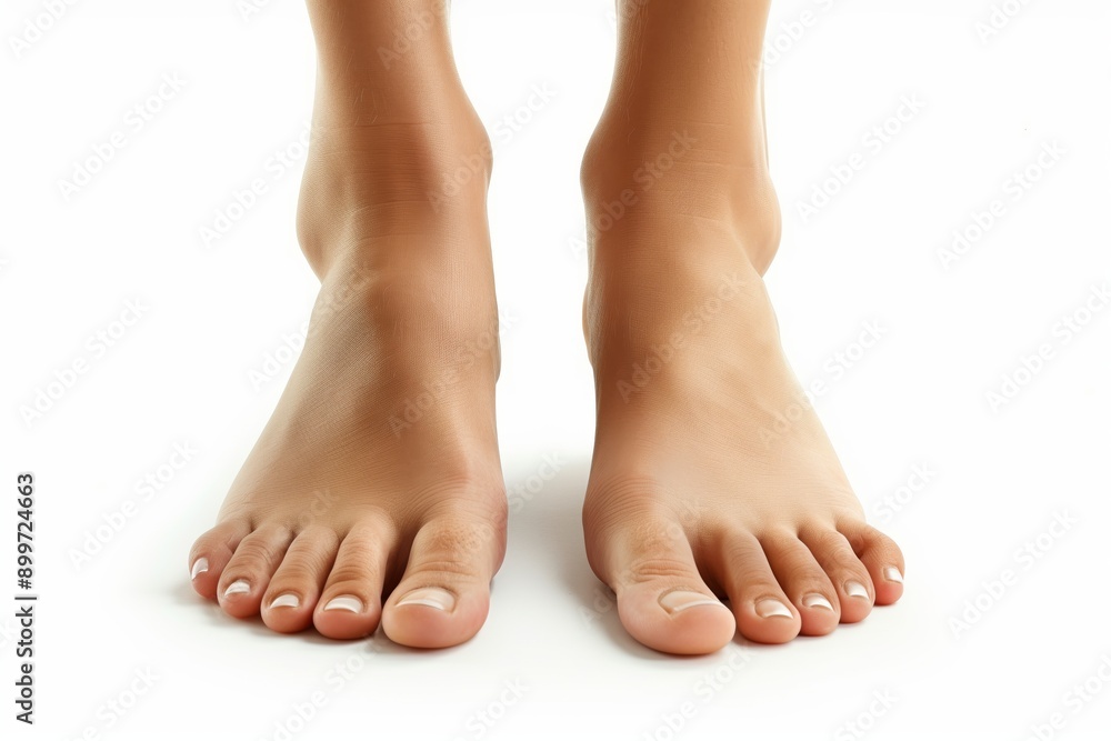 Female bare foot isolated on white background Female bare foot isolated on white background