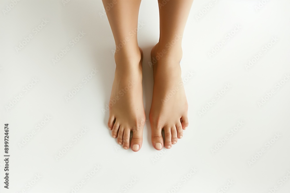 Female bare foot isolated on white background Female bare foot isolated on white background