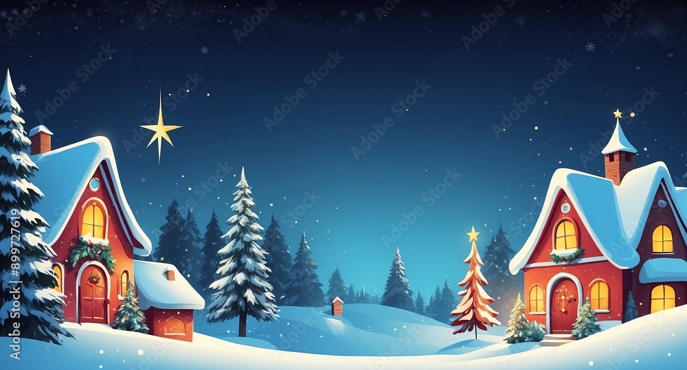 Fototapeta premium christmas scene abstract background design illustration backdrop