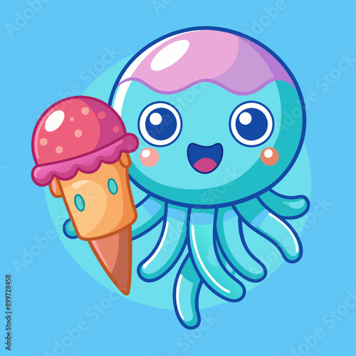 jelly fish Vector illustration