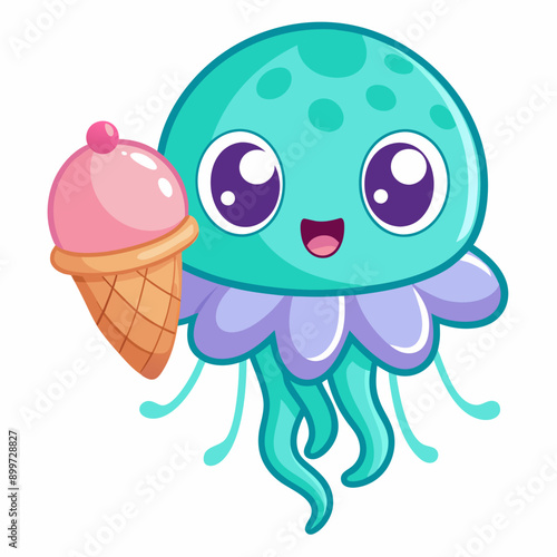 jelly fish Vector illustration