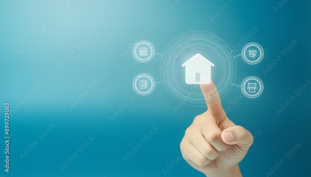 Finger pointing to payment method for payment Finger pointing to payment method for payment