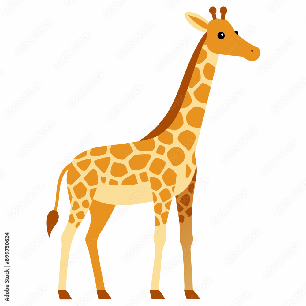 Giraffe Silhouette Vector Illustration Giraffe Silhouette Vector Illustration