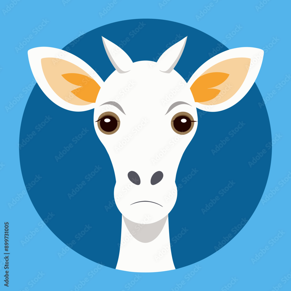 Giraffe head Silhouette Vector Illustration
Giraffe head Silhouette Vector Illustration
