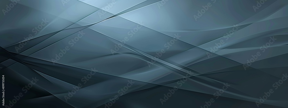 Obraz premium Modern blue and grey geometric abstract illustration in real estate business theme.