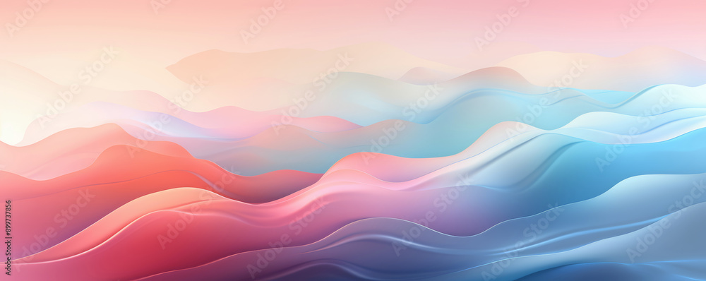 Abstract soft pastel gradient background with smooth waves and vibrant colors Abstract soft pastel gradient background with smooth waves and vibrant colors