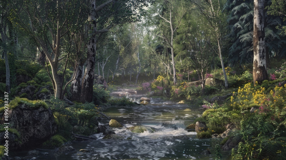 Obraz premium Forest Stream