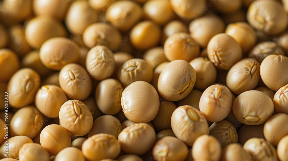 Close up image of mature soybean seed in isolation Close up image of mature soybean seed in isolation
