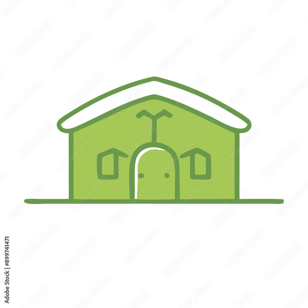 Vector icon dedicated to ecology in green shades featuring a beehive with clean, straight lines and shapes, symbolizing environmental sustainability and the importance of bees in natural ecosystems. Vector icon dedicated to ecology in green shades featuring a beehive with clean, straight lines and shapes, symbolizing environmental sustainability and the importance of bees in natural ecosystems.