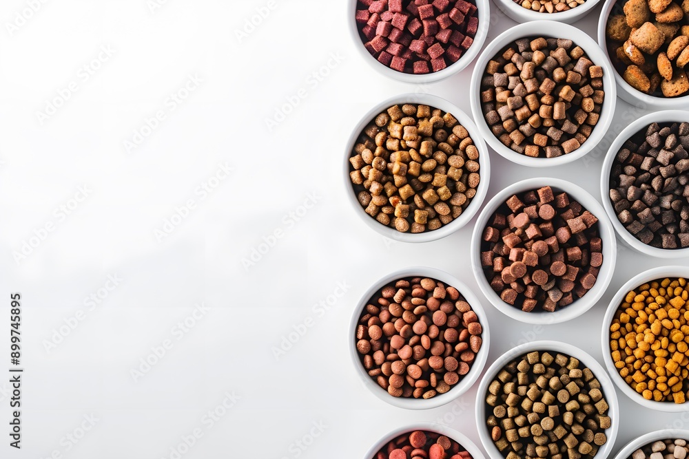 Delicious Pet Food Displays: Dog, Cat, Pet food with Ample Large Space for Your Text Message. Delicious Pet Food Displays: Dog, Cat, Pet food with Ample Large Space for Your Text Message.