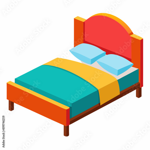  Bed Silhouette Vector Illustration