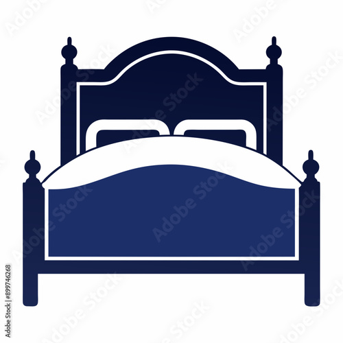  Bed Silhouette Vector Illustration