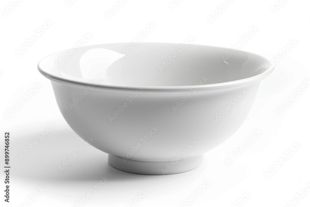 White ceramic mixing bowl on a white background. White ceramic mixing bowl on a white background.