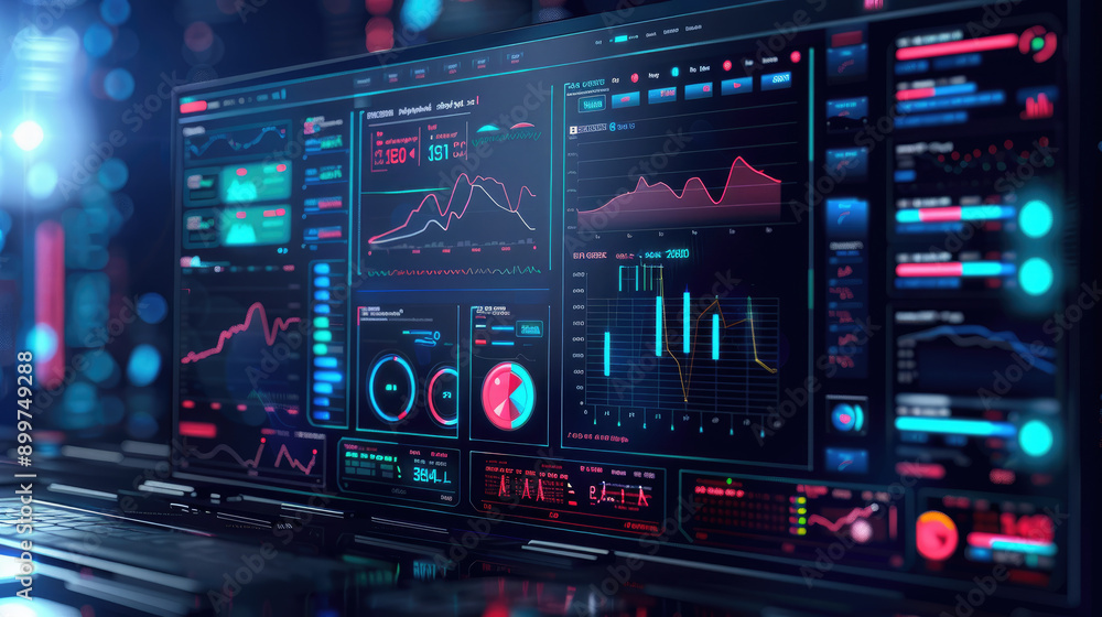 Real-time stock market analysis with detailed data visualization in flat design. Perfect for representing financial data, market trends, and trading analysis with clear and interactive visuals. Real-time stock market analysis with detailed data visualization in flat design. Perfect for representing financial data, market trends, and trading analysis with clear and interactive visuals.