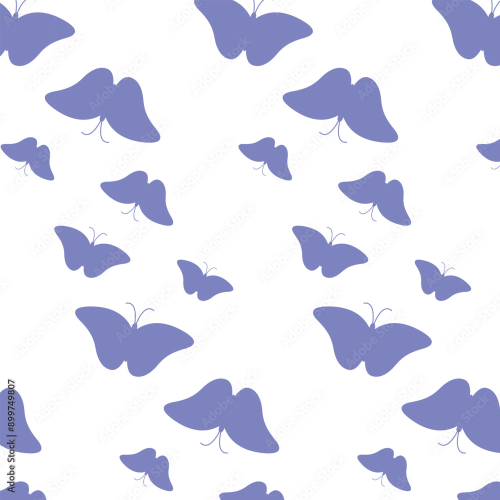 Purple Butterfly Seamless Pattern Design Purple Butterfly Seamless Pattern Design