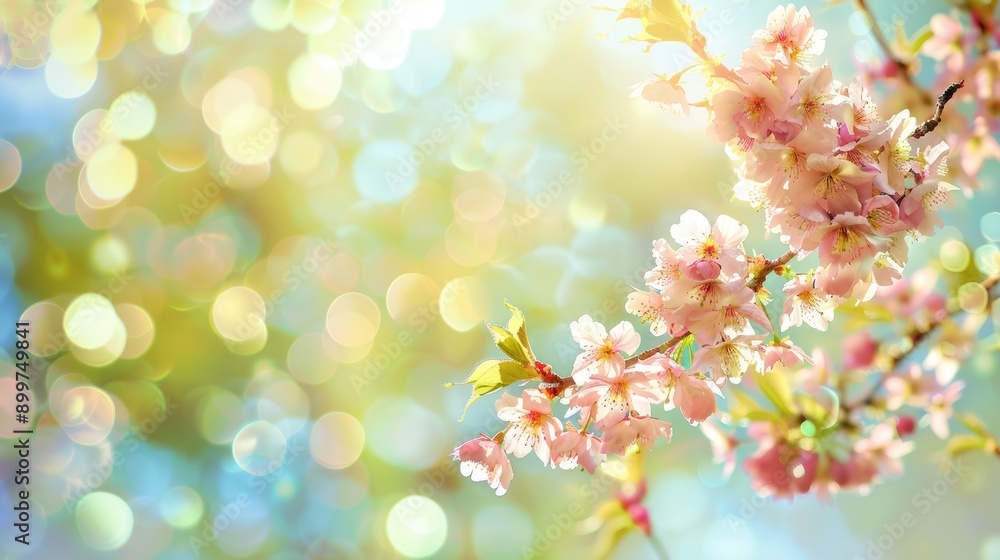 Spring background with blurry bokeh Spring background with blurry bokeh