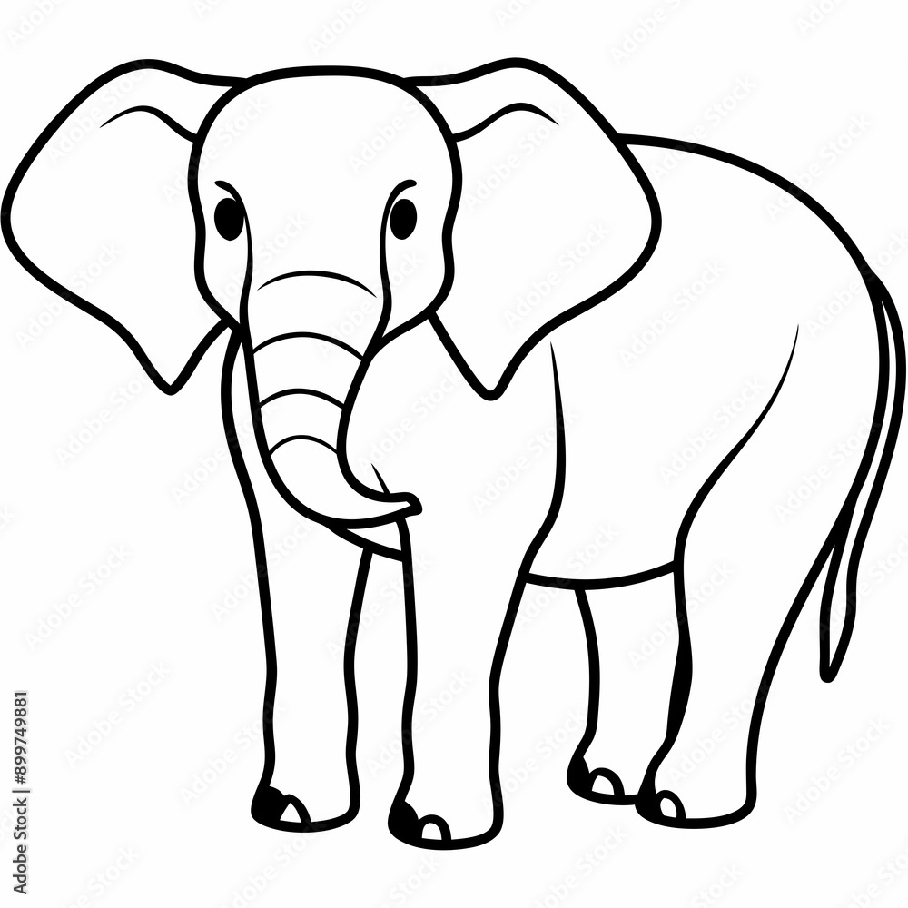 Elephant Silhouette Vector Illustration Elephant Silhouette Vector Illustration