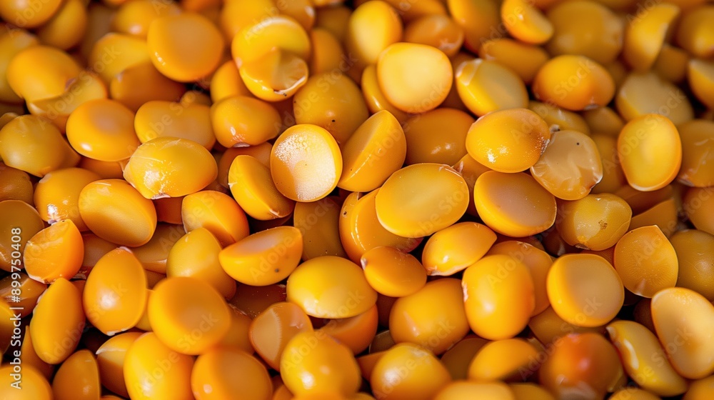Macro close-up of bright raw orange lupins, lupin bean texture surface for wallpaper banner background with copyspace Macro close-up of bright raw orange lupins, lupin bean texture surface for wallpaper banner background with copyspace