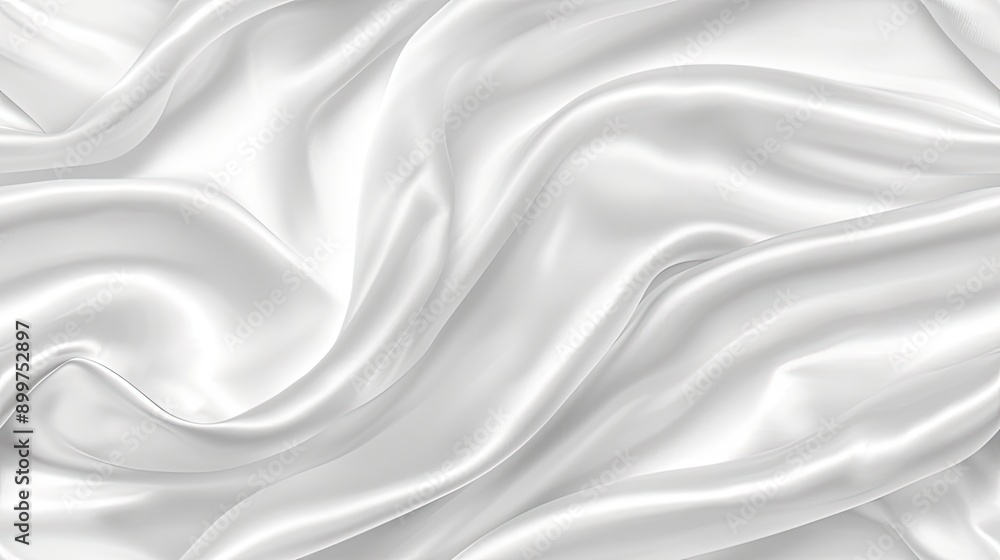 Smooth white silk cascades softly, creating gentle waves and reflections in a sophisticated atmosphere SEAMLESS PATTERN Smooth white silk cascades softly, creating gentle waves and reflections in a sophisticated atmosphere SEAMLESS PATTERN