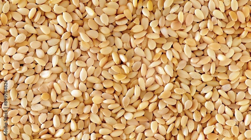 Macro close-up of fresh raw sesame seeds, sesame seed texture surface for wallpaper banner background with copyspace Macro close-up of fresh raw sesame seeds, sesame seed texture surface for wallpaper banner background with copyspace