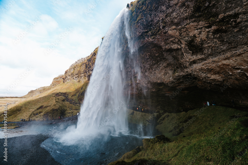 Fototapeta premium Seljalandsfoss Waterfall in Beautiful Iceland