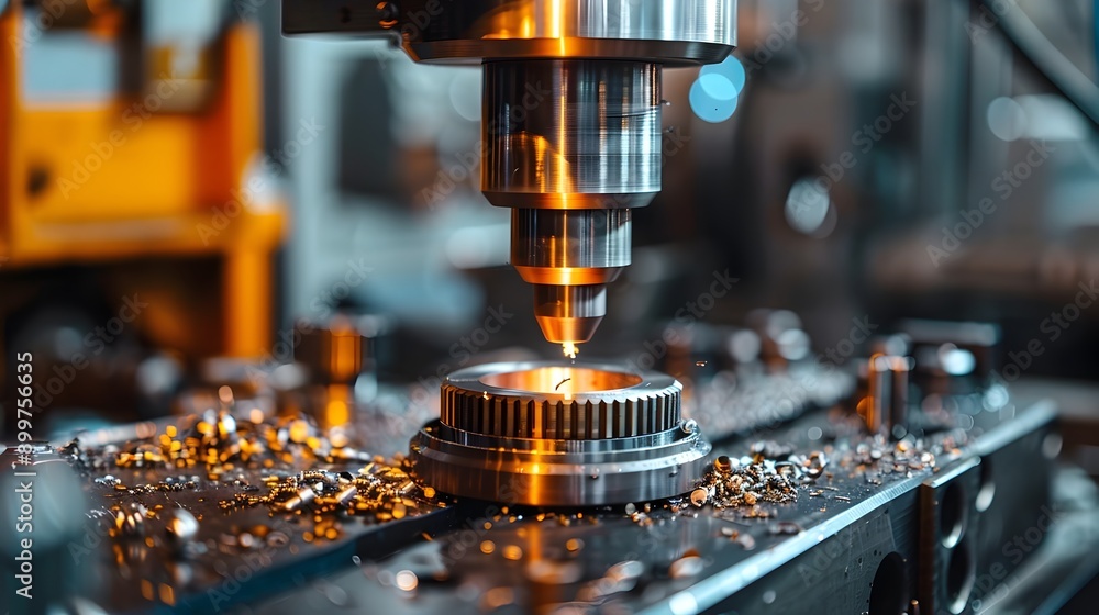Detailed Shot of Precision Metalworking Tools and Machinery in an Engineering Workshop Industry Concept Detailed Shot of Precision Metalworking Tools and Machinery in an Engineering Workshop Industry Concept