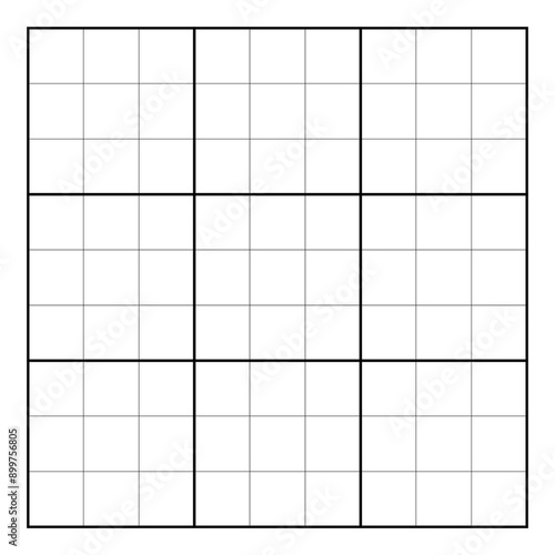blank sudoku grid